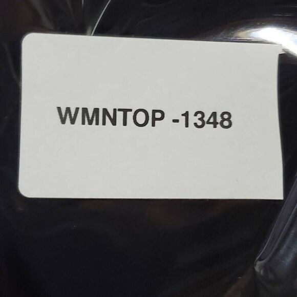 Pink Rose Medium Black Sleeveless Top - Picture 7 of 7